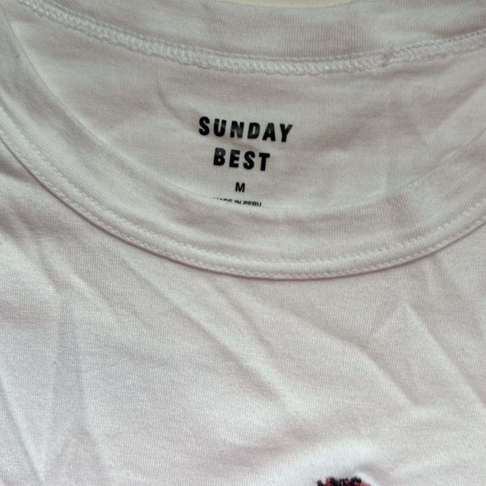 Soft Sunday Best Embroidered Tee Size M - Picture 2 of 4
